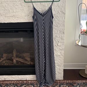 Navy and White Striped Jumper